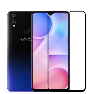 ฟิล์มกระจกแบบเต็มจอกันรอยหน้าจอสําหรับ Vivo Y50 Y11 Y17 Y19 Y97 Y81 Y83 Y85 Y89 Y91 Y93 Y95 Y79 Y70 Y71 Y67 Y69 Full Cover Tempered Glass Screen Protector Film