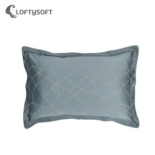 LOFTYSOFT ปลอกหมอน Cotton Silk 550 เส้นด้าย Crystal Collection - Morning Grey