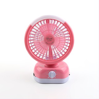 Junai JA - 1992 พัดลม ตั้งโต๊ะ พกพา Portable LED Light with Mini Fan