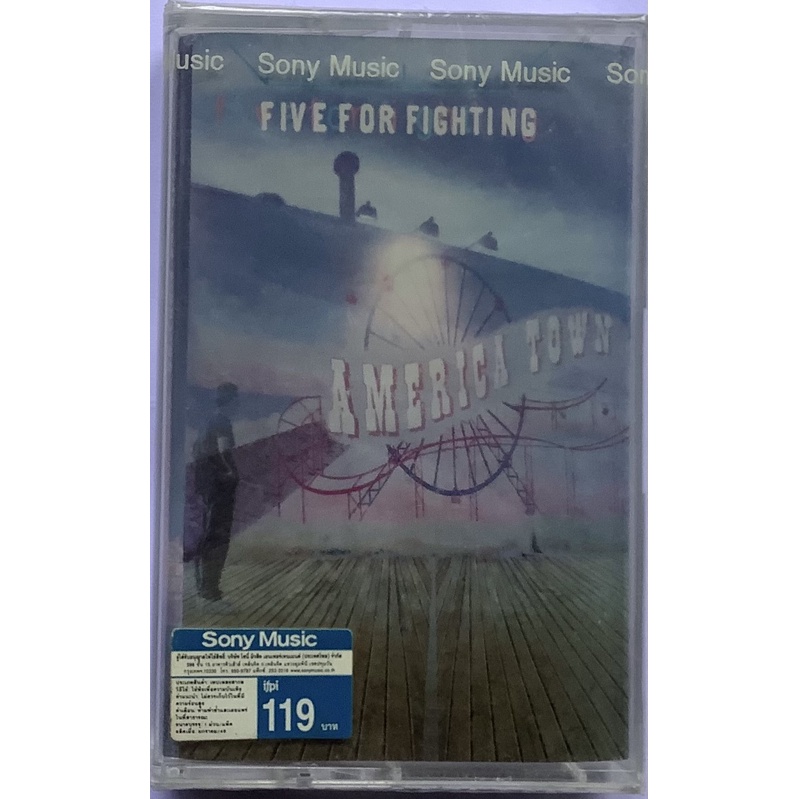 Cassette Tape เทปคาสเซ็ตเพลง Five For Fighting America Town ลิขสิทธิ์ ซีล
