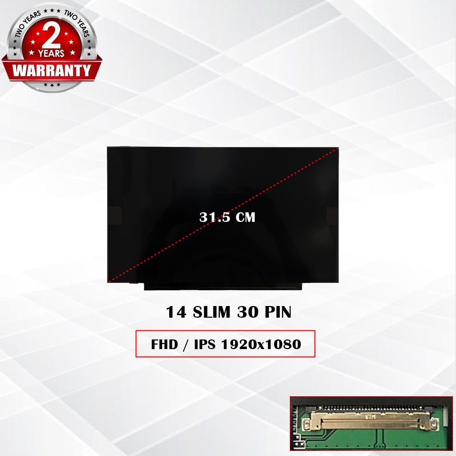 หน้าจอโน๊ตบุ๊ค รุ่น 14 SLIM 30 PIN FHD IPS *1920×1820* รุ่นไม่มีหู ขนาด 31.5 เซน รับประกันสินค้า 2 ปี