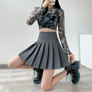 ลดล้างสต็อก [W0005] กระโปรงเทนนิส ไซส์ XS-3XL มีให้เลือกหลายสี มีซับใน เอวสูง ทรงพลีท จีบทวิต Skirt