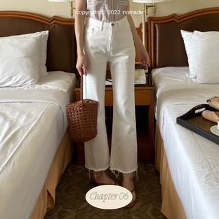 Lot ใหม่ กระดุมเงิน พร้อมส่ง Manhattan white Jeans กางเกงยีนผู้หญิง