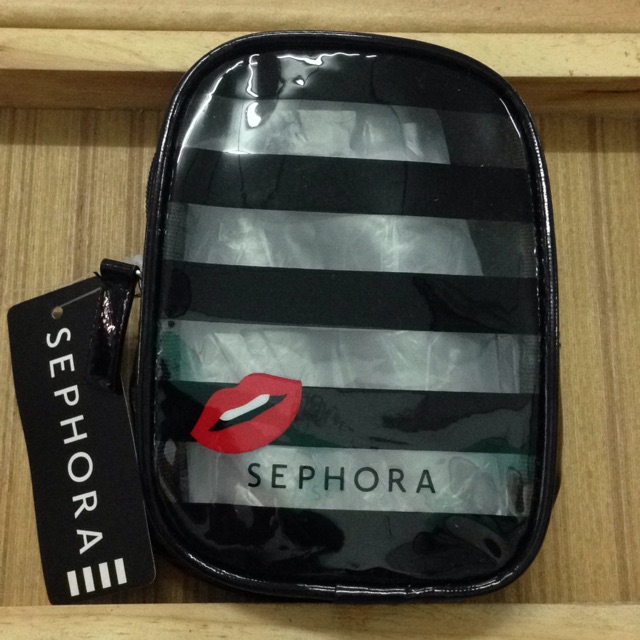 Sephora กระเป๋าเครื่องสำอาง+ขวดเปล่า 2 ขวด