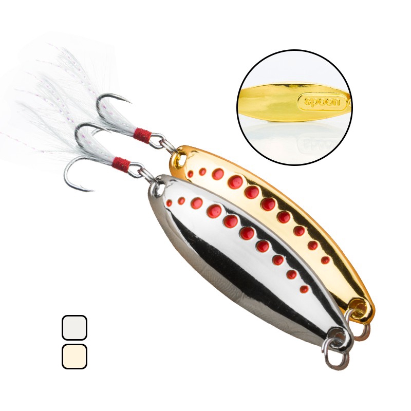 รอกตีเหยื่อปลอม เหยื่อปลอม 1 Pcs เหยื่อตกปลานิล Gold/Silver อุปกรณ์ตกปลา ปลา Spoon Lure ตะขอ เหยือตกปลา ตกปลา ปลา ปลอม Vib ช่อน Metal