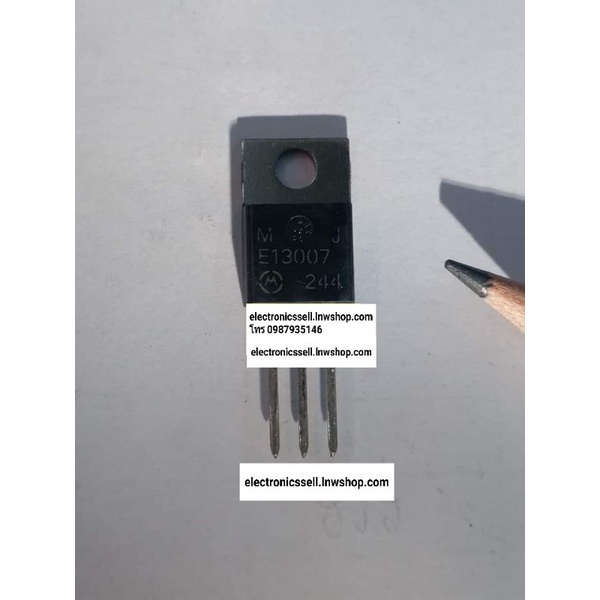MJE13007 ตัวถัง TO-220 E13007 ยี่ห้อ MOTO MOTOROLA ทรานซิสเตอร์ 13007 TRANSISTOR อุปกรณ์ อะไหล่ อิเล