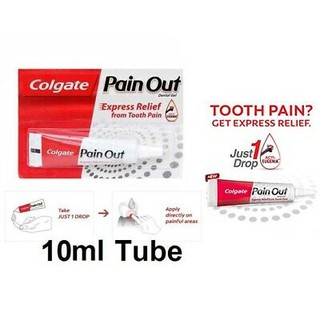 Colgate Pain Out 10 กรัม คอลเกต แก้ปวดฟันฉับพลัน ผลิต 10/2022