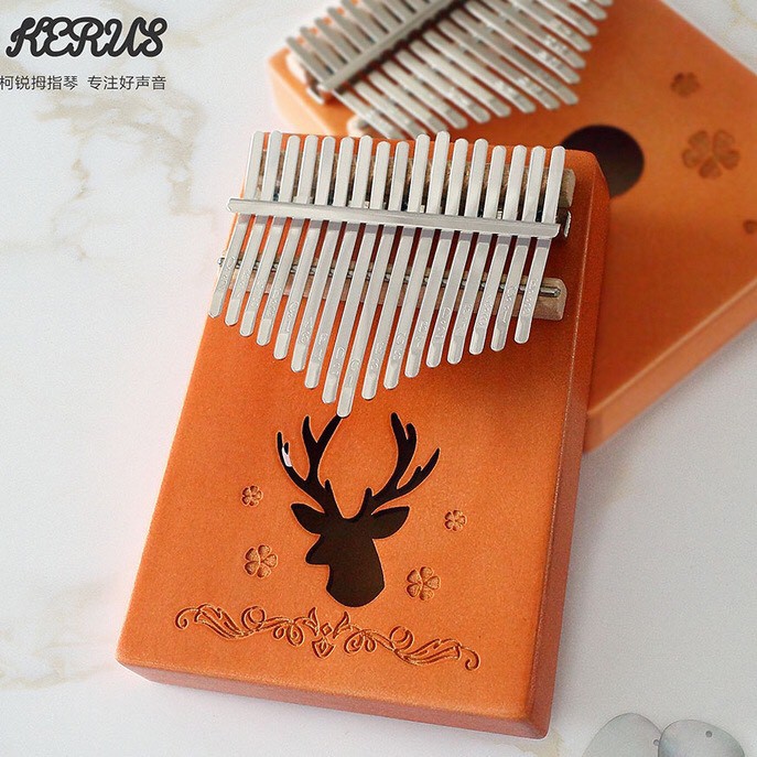 พร้อมส่ง คาริมบ้า คาลิมบา Kalimba 17 คีย์ kerus + พร้อมของแถม เปียโนนิ้วมือ Thump Piano 1/2