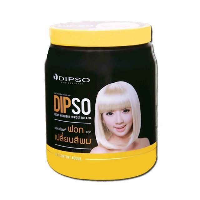 ผงฟอก ดิปโซ่ กระปุกใหญ่ ผงกัด ยกระดับความสว่าง Dipso Focus Hightlight Powder Bleach