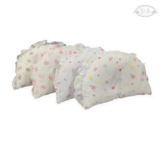 D.S. หมอนหลุมโค้ง รุ่นผ้าคอตตอนพิมพ์ลาย Infant Pillow Curve Cotton100% - Printed