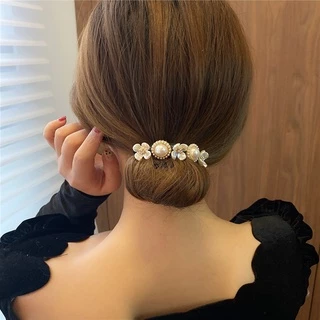 เชือกมัดผมโบว์ลูกไม้สุดหรู เครื่องมือมวยและบิดผมสําหรับผู้หญิง บันผูกผมทวิสเตอร์