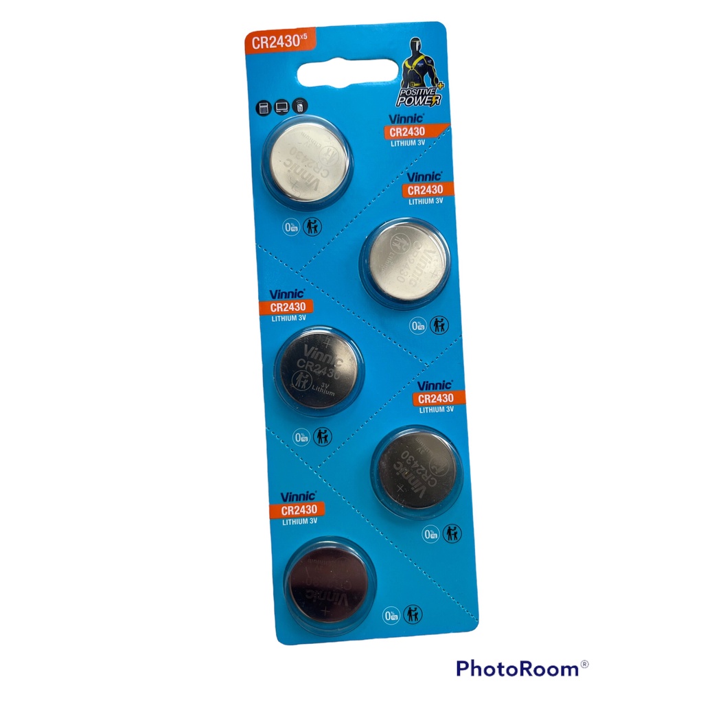 แบตเตอรี่นาฬิกา 2430 CR2430 3v Vinnic