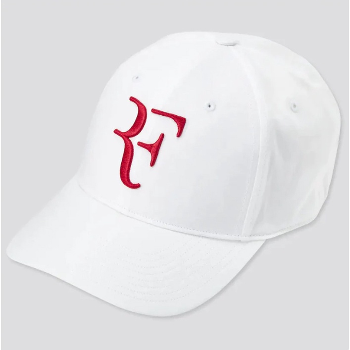 Uniqlo X Roger Federer RF Cap (หมวก RF ยูนิโคล่) สีขาว RF สีแดง