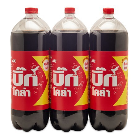 Big Cola บิ๊กโคล่า ขนาด 3.1L/ขวด แพ็คละ6ขวด เครื่องดื่มน้ำอัดลม อาเจ โคล่า AJE