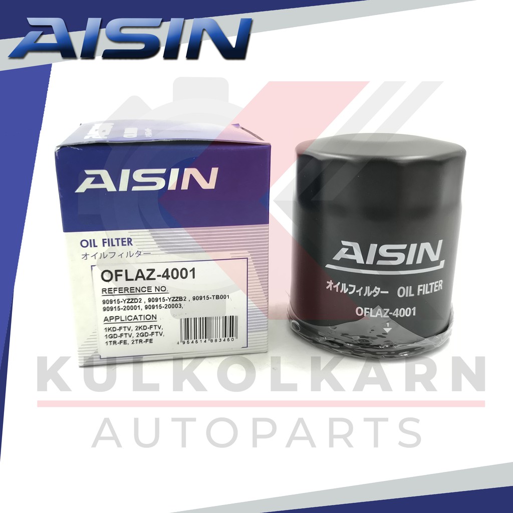 AISIN กรองน้ำมันเครื่อง TOYOTA VIGO, FORTUNER (OFLAZ-4001)