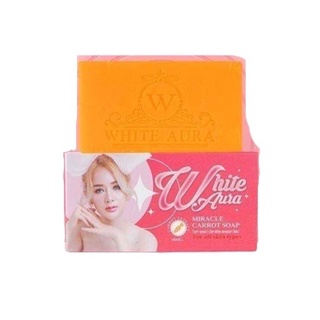 White Aura Miracle Carrot Soap 160 g. สบู่ไวท์ออร่า สารสกัดจากแครอทแท้