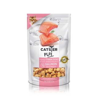 CATSTER แค๊ทเตอร์ เพลย์ ขนมและทอปปิ้งฟรีซดายสำหรับแมว รสเนื้อปลาแซลมอน ขนาด 40 กรัม