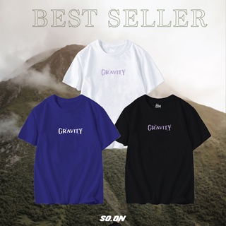 เสื้อยืดสวยๆWLEZPR เสื้อยืดทรง Oversize ลาย  Gravity S-5XL