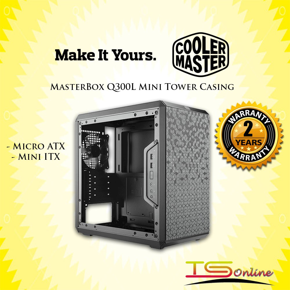 Cooler Master MasterBox Q300L Mini Tower Casing/Chassis (MCB-Q300L-KANN-S00)
