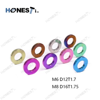 Honesti22 Titanium Alloy Gr5 flat M6/M8 Washer.