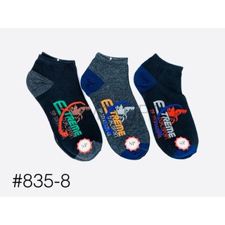 OW Socks ถุงเท้าข้อสั้นสปอร์ต 835-8 แพ็ค 12 คู่คละสี