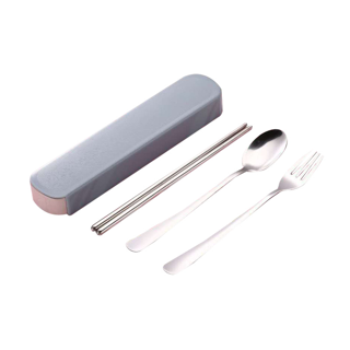 โปรโมชั่น : ชุดช้อนส้อมตะเกียบสแตนเลส ชุดช้อนส้อมตะเกียบขนมหวาน พร้อมกล่อง