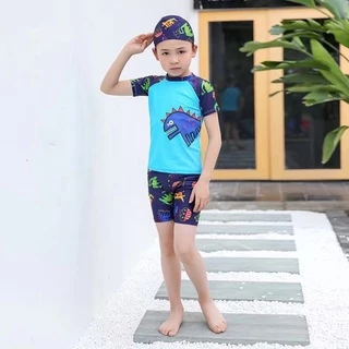🏊‍🏊‍พร้อมส่ง🎈 ชุดว่ายน้ำเด็กขาสั้น 2-14ขวบ ราคาถูก