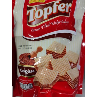 Frontier TOPFER Cream Filled Wafer Cubes Chocolate 180g