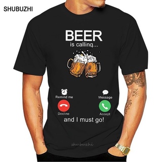 เสื้อยืดครอปเสื้อยืด ผ้าฝ้าย พิมพ์ลาย Beer Is Calling(2) แฟชั่นฤดูร้อน สําหรับผู้ชาย และผู้หญิงS-5XL