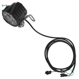 E - Bike ไฟหน้า Led 12v 24v 36 V 48 V 60 V 72 V พร้อมแตรกันน้ําสําหรับรถจักรยาน