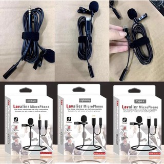 ไมโครโฟนต่อ Lightning  Mini Lavalier Lapel Microphone Lightning JBC-054 Omnidirectional Mic With Clip For smart phone PC