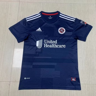 เสื้อกีฬาแขนสั้น ลายทีมชาติฟุตบอล New England Revolution Jersey คุณภาพสูง ไซซ์ S - XXL 22-23