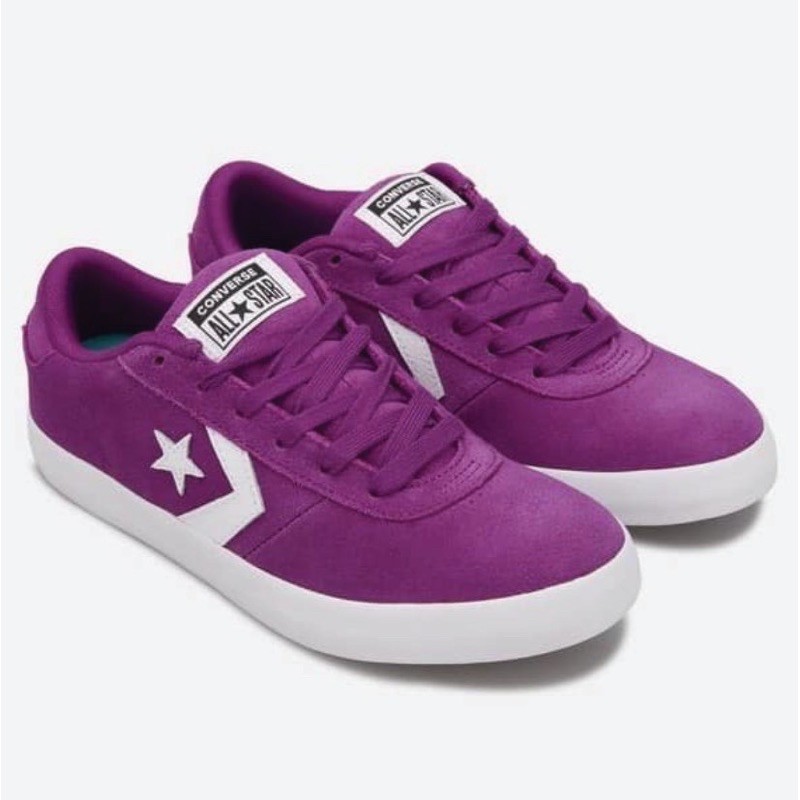 (แท้ 💯%) รองเท้า converse point star ox purple EU37-38 สีม่วง