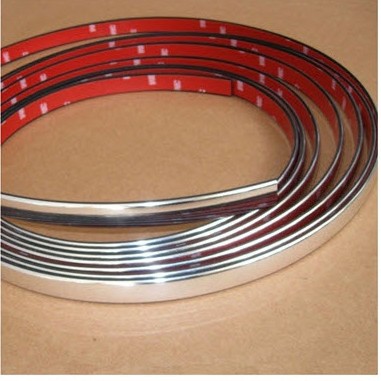 คิ้วโครเมี่ยมแบบแปะหลากหลายขนาด ติดกระจังหน้าหลัง กันชน ขอบประตูรถยนต์