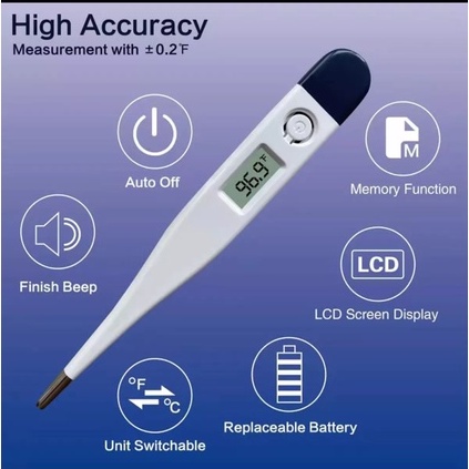 ปรอทวัดไข้ พร้อมส่ง ปรอทวัดไข้ดิจิตอล เด็ก ผู้ใหญ่ ที่วัดไข้ ที่วัดไข้ดิจอตอล digital thermometer วัดอุณภูมิ