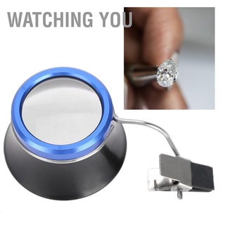 Watching You Portable Clip-on Eyeglass Magnifier Magnifying Glass Watchmaker Jewelry Watch Repair Tool