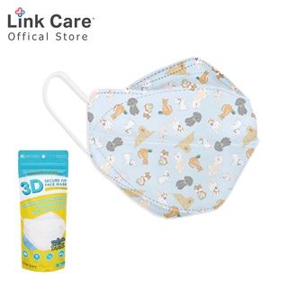 Link Care หน้ากาก ผู้ใหญ่ ลายหมา dog (3ชิ้น/แพ็ค)