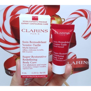 ครีมสลายไขมันหน้าท้องและเอว แท้💯%Clarins Super Restorative Redefining Body Care 8ml. มีฉลากไทย