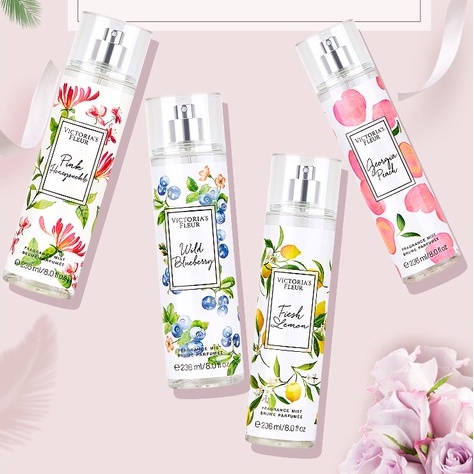 Victoria’s Fleur กลิ่นหอมผลไม้หอมหวานน่าทะนุทะนอม326mlติดทนนานไม่ฉุน งานแท้