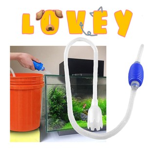 lovey ปั๊มถ่ายน้ำ กาลักน้ำแบบอัตโนมัติ สำหรับทำความสะอาดตู้ปลา