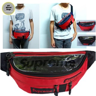 กระเป๋าสะพายข้างและคาดเอวสกรีนsupreme//AB007