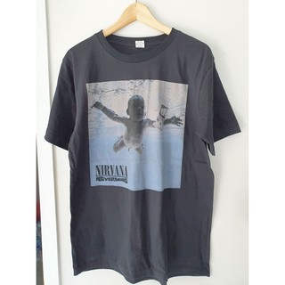 เสื้อยืดผ้าฝ้ายพิมพ์ลายแฟชั่นNirvana Nevermind T-shirt เสื้อยืด