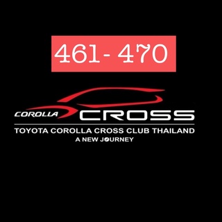 Toyota Corolla Cross Club Thailand - Official Member Sticker no.461-470