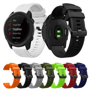 สายรัดข้อมือซิลิโคนสํารองเปลี่ยนสําหรับ Garmin Forerunner 745