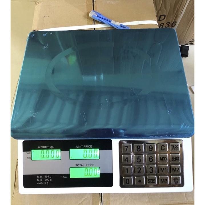 เครื่องชั่ง เครื่องชั่งน้ำหนักดิจิตอลอาหาร กิโลชั่งน้ำหนัก ที่ชั่งอาหาร แบบคำนวณราคา ชั่งได้สูงสุด 40kg 40KG 40 - รูปที่ 4