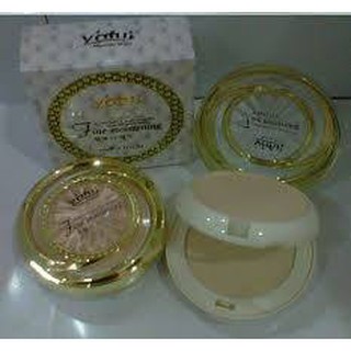 แป้งยาฟู(ตลับขาว)สูตรเติมน้ำให้ผิว Yafu Whitening Fine Moistening Cake 1065