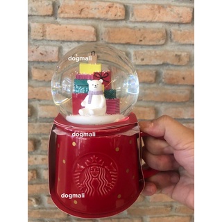 starbucks snow globe chrismas 2021 8oz