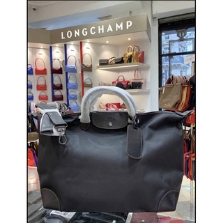 พร้อมส่ง แท้ 💯% New Longchamp กระเป๋าเดินทาง รุ่น BOXFORD TRAVEL BAG L สีดำ Black