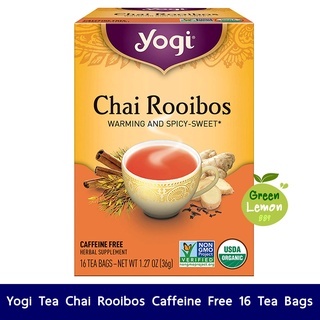 Yogi Tea Chai Rooibos Caffeine Free 16 Tea Bags ชา ชาโยคี ชาสมุนไพร