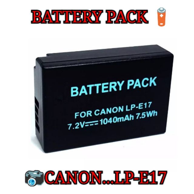 Battery EN-E17 For Canon EOS 750D, EOS 760D, EOS M3,...(black)
